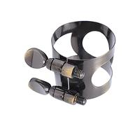 HUIOP Clip in Metallo per Legatura del Sassofono per un Suono Migliore e un Tono Uniforme, Resistente Chiusura Legatura del Bocchino Sassofono, Regolabile e Pratica, Confezione da 1 (Antico blu