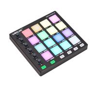HUIOP Controller MIDI Beat Maker Machine 6 manopole assegnabili Ripetizione delle note Pulsanti a livello completo e software di produzione Mini controller MIDI portatile Pad USB per produzione,Pad MI