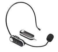HUIOP Cuffie UHF Microfono Wireless Set Microfono Wireless Professionale Ricevitore da 6,35 mm per Altoparlante Amplificatore vocale per insegnamento Formazione Guida turistica Insegnante Hosting per