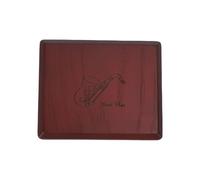 HUIOP Custodia per Ance di Sassofono con Chiusura Magnetica, Scatola in Legno Impermeabile e Resistente all'umidità, può Contenere 10 Ance. Organizzatore per di Clarinetto, C (Rosso)