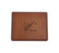 HUIOP Custodia per Ance di Sassofono con Chiusura Magnetica, Scatola in Legno Impermeabile e Resistente all'umidità, può Contenere 10 Ance. Organizzatore per di Clarinetto, C (Colore del legno)