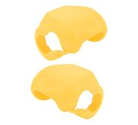 HUIOP Custodia Protettiva Resistente All'abrasione Impermeabile Durevole in Silicone per Mulinello da Pesca per gli Appassionati di Pesca 1 Paio 88x60x70mm (Giallo)