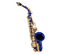 HUIOP EB Sassofono Contralto Ottone E Flat Sax 802 Tipo di Chiave Strumento a fiato con Asta di Pulizia Guanti di Stoffa Cinturino Custodia Imbottita,EB Alto Saxophone