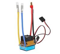 HUIOP ESC Impermeabile 320A con Ventola per Barca per Auto RC 1/10, Regolatore Elettronico di velocità BEC Tutte le Condizioni Atmosferiche, Facile Calibrazione Principianti, Blu