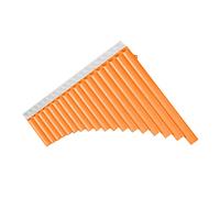 HUIOP Flauto di Pan a 18 canne Gamma G-G3 e Flauto di Pan con Chiave C Flauto di Pan in ABS Strumento a fiato Tradizionale Cinese con Borsa per Il Trasporto,Pan Flute