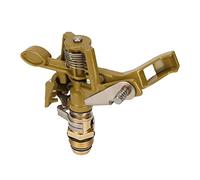 HUIOP Gamma di Spruzzo Regolabile, Copertura 15 M, Rotazione di 360 °, Testina Irrigatore a Impatto in Lega Zinco con Filettatura G1 2 per Irrigazione del Prato del Patio Giardino, con