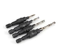 HUIOP HUIOP Set di Punte HSS a profondità Regolabile con Chiave Esagonale, Punte per Foro Svasato a Rapido per Viti Legno #6#8#10#12, Adatte Forare Acciaio Al Carbonio, Legno, Piastra in PVC