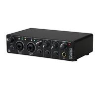 HUIOP Interfaccia audio USB Scheda audio Interfaccia audio RHM 2 In 2 Out Scheda audio con alimentazione phantom 48V per la registrazione Mixer audio professionale e preamplificatore microfonico Porte