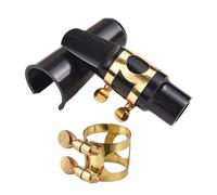 HUIOP Kit bocchino per sassofono contralto Bocchino per sassofono contralto con legatura Reed Tappo in plastica per strumento sassofono Legatura di ricambio per bocchino per sassofono contralto con vi