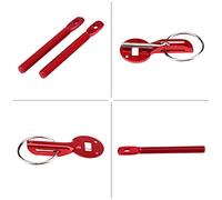 HUIOP Kit di Bloccaggio con Perno del Cofano Universale per il Vano Motore Sicuro, Adatto per gli Appassionati di Auto Sportive (Rossa)