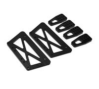 HUIOP Kit Set di Piastre di Sollevamento del Telaio in Lega Resistente e Durevole per Parti Automobili Modello Axial SCX10 RC Adatte per la Modifica Dell'elevazione del Telaio Dell'auto da