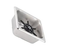 HUIOP Lavatazze Automatico in Acciaio Inossidabile, Lavatrice Ad Alta Pressione per Bar Dell'Hotel, caffè, Latte, tè, Tazze, Realizzato in Acciaio Inossidabile SUS304 + Ottone,