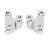 HUIOP Le Torri Ammortizzatrici RC Montano Staffe Robuste in Lega di Alluminio per Auto 1/10 RC 2 unità (Argento)