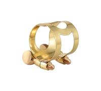 HUIOP Legatura per Sax Contralto Chiusura per Legatura in Ottone Doppia Vite Regolabile Accessori per Clip per Legatura del bocchino per Sax Contralto,Alto Sax Ligature