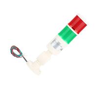 HUIOP Luce di Avvertimento a LED, Faro di Segnalazione Rosso e Verde Costante, Design con Base Pieghevole, per Esterni, Costruzioni Ingegneristiche e Acquacoltura