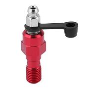 HUIOP M10x1,25mm Nipplo Vite di Spurgo Pinza Freno Moto con Tappo Antipolvere, Vite di Spurgo Bullone Banjo per Frenata, Installazione Facile per Montaggio Universale (Rossa)