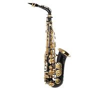 HUIOP Mib sassofono contralto ottone laccato oro mi piatto sax 82Z tipo chiave strumento a fiato con spazzola per la pulizia guanti di stoffa cinturino custodia imbottita,bE Sassofono contralto