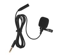 HUIOP Microfono a Clip con Risvolto Mini Clip-on Risvolto Microfono a condensatore Microfono con Uscita Cuffie da 3,5 mm Jack per Android Smartphone DSLR Camera Computer PC Lap