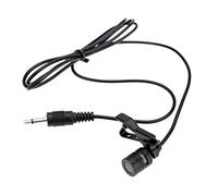 HUIOP Microfono con clip per colletto, Clip metallo Mono microfono lavalier 3,5 mm con collare Clip per Lound altoparlanti Computer PC portatile