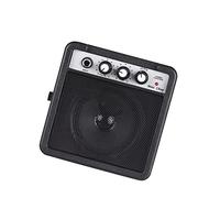 HUIOP Mini altoparlante amplificatore per chitarra da 5 W con ingressi da 3,5 mm e 6,35 mm Uscita da 1/4 pollici compatibile con regolazione del tono del volume Overdrive