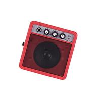 HUIOP Mini altoparlante amplificatore per chitarra da 5 W con ingressi da 3,5 mm e 6,35 mm Uscita da 1/4 pollici compatibile con regolazione del tono del volume Overdrive