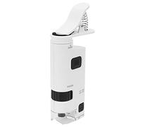 HUIOP Mini Lente D'ingrandimento per Microscopio per Smartphone con Zoom Regolabile L'industria della Stampa e dei timbri. Luce LED Brillante