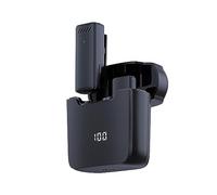 HUIOP Mini microfono da cravatta senza fili per telefono cellulare, microfono omnidirezionale a 360°, riduzione del rumore, compatibile con tablet smartphone Android di tipo C per YouTube, Faceboo