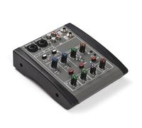 HUIOP Mixer Audio Console di missaggio a 4 canali Alimentazione Phantom a 48 V per la Registrazione in Studio Domestico DJ Network Live Broadcast Console di missaggio Professionale Multifunzionale