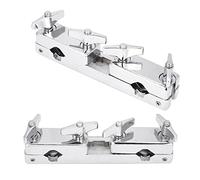 HUIOP Morsetto per Staffa per Set di Batteria, Supporto di Collegamento in Ferro Accessorio per Set di Batteria a Percussione Professionale con Asta per Campanaccio, Pregevole