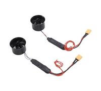 HUIOP Motore Ventola Canalizzata RC, Combo ESC Integrato Senza Spazzole per Aereo RC, Ingegneria dello Stampo Premium Garantisce un Buon Equilibrio Dinamico e Un'efficienza Ottimale