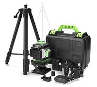 HUIOP Multifunzionale 16 Linee Livello 3° Macchina Autolivellante Batteria al Litio Ricaricabile Strumento di Livellamento Adesivo Parete Omnidirezionale Pavimento Impermeabile Set di Strumenti