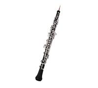 HUIOP Oboe Professionale C Key Semi-Automatic Style Nickel-Plated Keys Woodwind Instrument with Oboe Reed Gloves Leather Case Carry Bag Cleaning Cloth Mini Screwdriver