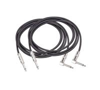 HUIOP parti 3,0 metri 9,8 piedi cavo per chitarra ad angolo retto 1/4 pollici TS Mono doppia schermatura 22AWG rame senza ossigeno rumore diritto ad angolo retto TS 6,35mm 1/4 cavo per chitarra mono