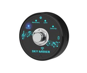 HUIOP Pedale effetto MIDI BT Mini controller MIDI Controller effettore software Controller MIDI USB Pedale wireless compatto portatile ricaricabile Trasmissione dati Nessun ritardo Connessione diretta