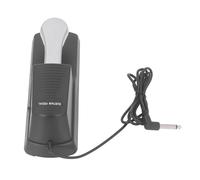 HUIOP Pedale Sustain in Acciaio Inossidabile, Design Classico, Cavo da 1,5 M per Pianoforte Digitale, Tastiera Elettronica, Fondo Antiscivolo (con guscio rigato)