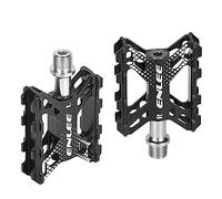 HUIOP Pedali Bici Pieghevoli Pedali Piattaforma Bici Piatta in Lega di Alluminio Pedali Mountain Bike Pedali Ciclismo,Pedali MTB