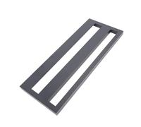 HUIOP Pedaliera per Chitarra in Lega di Alluminio da 50x20 Cm con Design Unico, Spazio Organizzato, Opzioni di Montaggio Versatili, Borsa Portatile, Ideale per Pedali Effetti