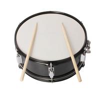 HUIOP Pelle per Rullante Professionale da 14 Pollici per Studenti, Bande e Gruppi Musicali, Rullante Divertente con Tracolla per Tamburo, 2 Bacchette (nera)