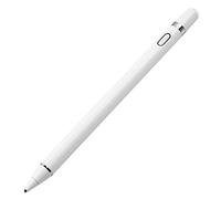 HUIOP Penna Stilo Universale Punta in Rame Puro Elastico Spegnimento Automatico Compatibile con Touchscreen Capacitivi iOS/Android/Windows,Bianco,Punta in Rame Puro Elastico