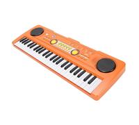 HUIOP Pianoforte a Tastiera Portatile con 49 Tasti, Doppi Altoparlanti, Microfono, 8 Ritmi, 5 Suoni di Percussioni, Giocattolo Educativo per Bambini, Cavo di Alimentazione USB, modalità Musica