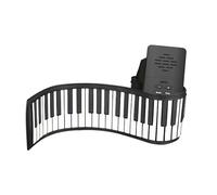 HUIOP Pianoforte portatile a 88 tasti Pianoforte elettronico a mano Pianoforte pieghevole in silicone Pianoforte elettronico professionale per uso domestico con altoparlante Nessuna funzione MIDI per,