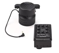 HUIOP Pickup per Chitarra in Legno con Altoparlante da 8 W, Foro per Chitarra, Pickup per Chitarra Acustica, funzioni di Ritardo e Riverbero, Senza Perforazione, Accessori per Strumenti a