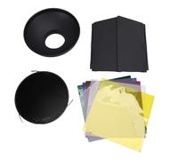 HUIOP Porta da Fienile in Lega di Alluminio con Diffusore Riflettente a Griglia a Nido D'ape 60° per Effetti di Luce Creativi, per Creatori Film e Fotografie Professionali