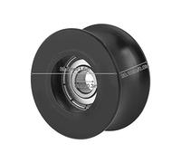 HUIOP Rullo Puleggia U Groove Tipo U 0840UU 4 Pezzi, 8x39,5x20,1 Mm, Funzionamento Regolare per Porte e Finestre, Cingoli e Azionamenti di Apparecchiature Meccaniche, Grasso di