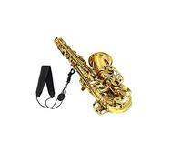 HUIOP ® Sassofono Sax Regolabile Laccio di Nylon Pelle Imbottita con Gancio di Chiusura,Saxophone Strap