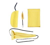 HUIOP Saxophone Sax Cleaning Care Kit 3 Pezzi Panno per Pulizia + Bocchino per Spazzola Strumento per la Manutenzione di Strumenti Musicali,Kit di Pulizia