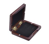 HUIOP Scatola per canne di bacino in legno, marrone intagliato a mano, scatola per canne di bacino per 3 ance