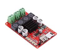 HUIOP Scheda Amplificatore Ricevitore Audio Portatile 50W+50W, Supporta FLAC, WAV, MP3, WMA, con Microfono, Telecomando, Decodifica Disco U/scheda TF, Dissipatore di Calore,