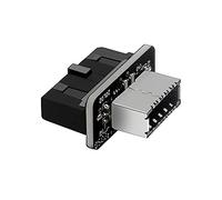 HUIOP Scheda madre USB3.0 19PIN a Type-E Adattatore 90° Convertitore senza driver Supporto di trasmissione ad alta velocità Scheda di espansione della scheda madre,Convertitore