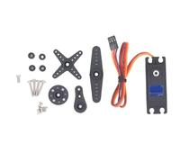 HUIOP Servo Digitale RC Ad Alte Prestazioni da 20 Kg con Braccio per un Controllo Preciso 1/10 RC Car Boat, Ingranaggio in Metallo Blu in Lega di Alluminio per Appassionati